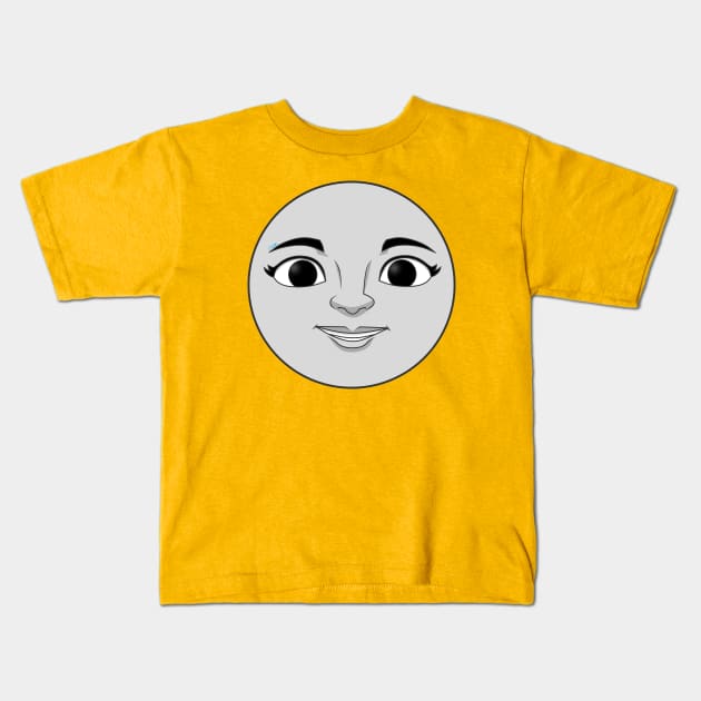 Rebecca happy face Kids T-Shirt by corzamoon